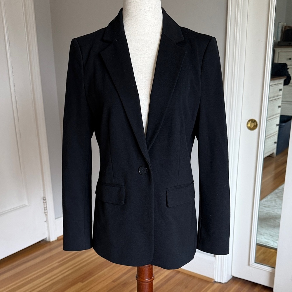 Loft Black Structured Tailored Blazer - image 2